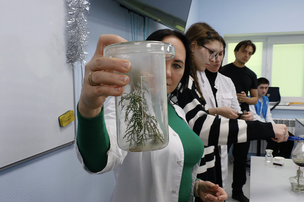 Новогодний «Химический десант» показал школьникам волшебную сторону химии 